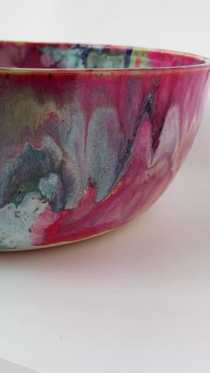 rainbow glaze large bowl no.9